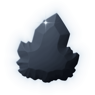 Silhouette of uncollected Gem #001