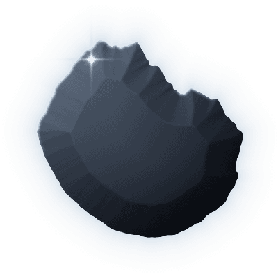 Silhouette of uncollected Gem #003