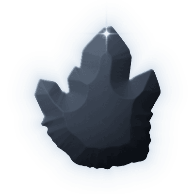 Silhouette of uncollected Gem #004