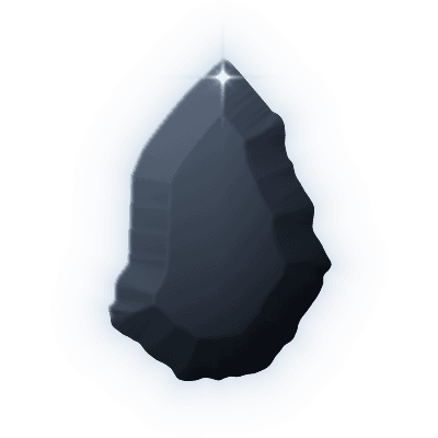 Silhouette of uncollected Gem #005