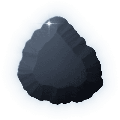 Silhouette of uncollected Gem #006