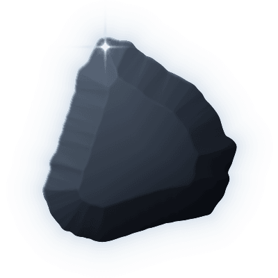 Silhouette of uncollected Gem #014