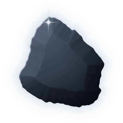 Silhouette of uncollected Gem #023