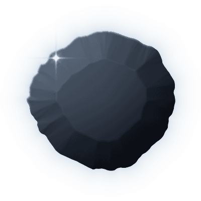 Silhouette of uncollected Gem #032