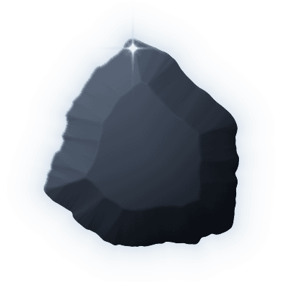 Silhouette of uncollected Gem #043