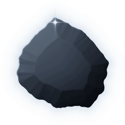 Silhouette of uncollected Gem #044