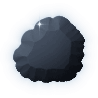 Silhouette of uncollected Gem #055