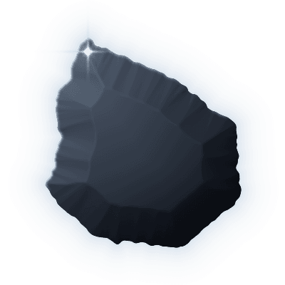 Silhouette of uncollected Gem #065