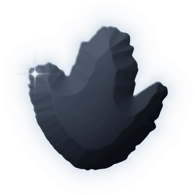 Silhouette of uncollected Gem #078