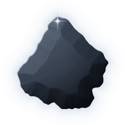 Silhouette of uncollected Gem #087
